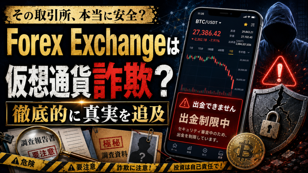 Forex Exchangeは仮想通貨詐欺？徹底的に真実を追及