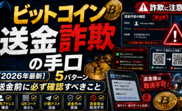 ビットコイン送金詐欺の手口【2026年最新】5パターンと送金前に必ず確認すべきこと