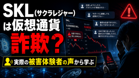 SKL(サクラレジャー)は仮想通貨詐欺？実際の被害体験者の声から学ぶ
