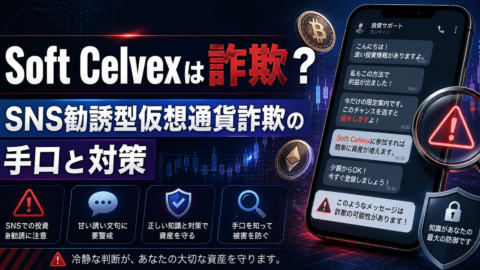 Soft Celvexは詐欺？SNS勧誘型仮想通貨詐欺の手口と対策